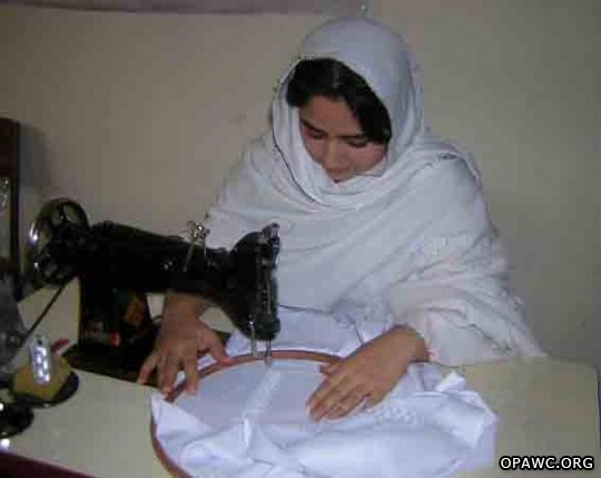 Handicraft student of OPAWC