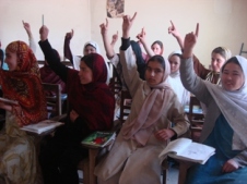windows and young girls make attend literacy classes